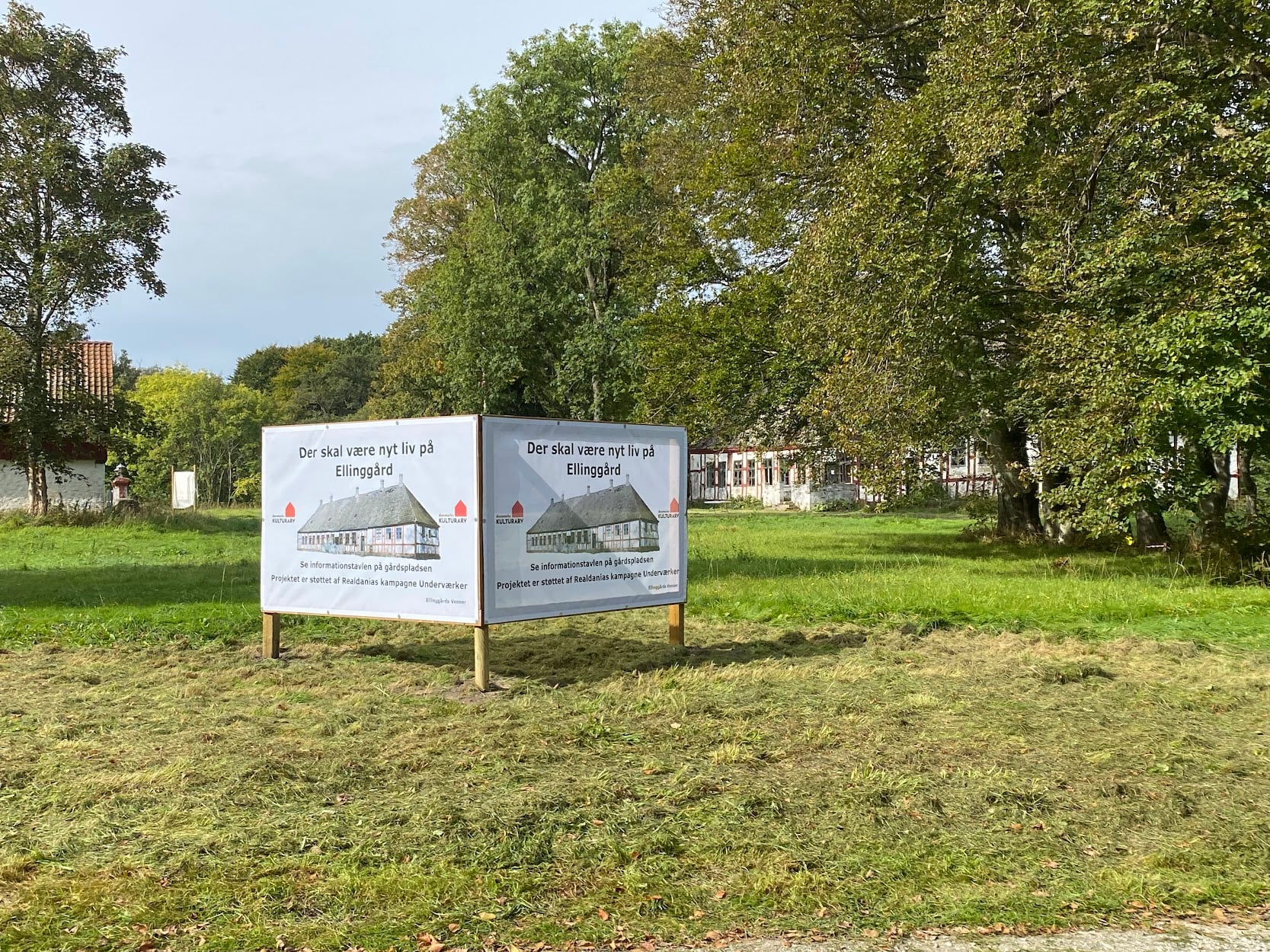 Bannere opsat ved Mariendalsvej.